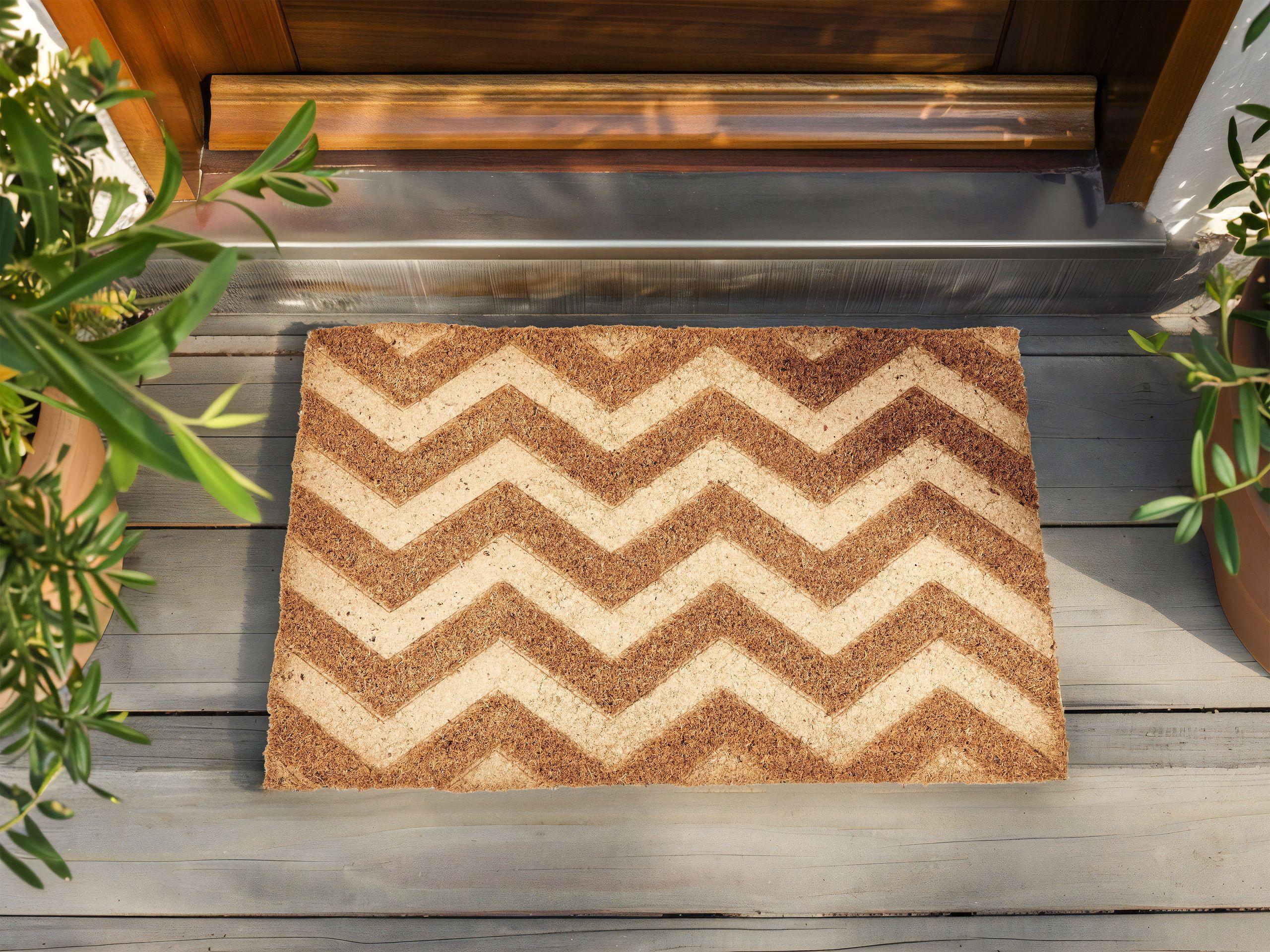 Beliani Fussmatte aus Kokosfasern Modern ILOCOS  