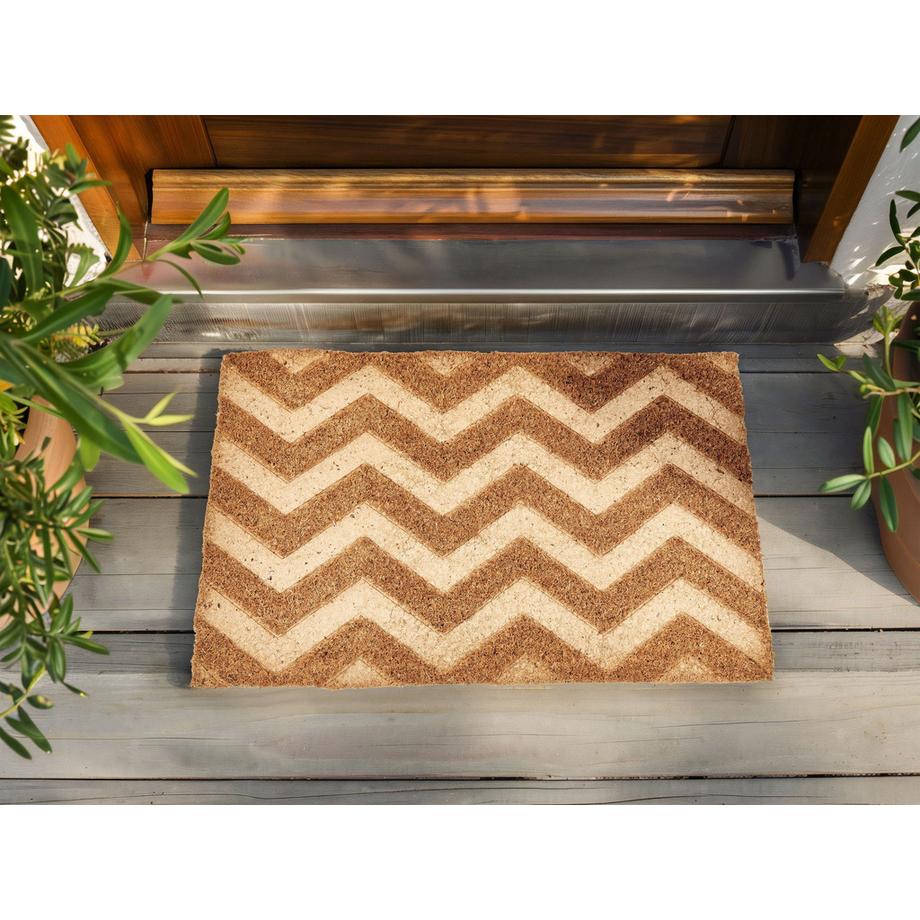 Beliani Tappetino da Ingresso en Fibra di Cocco Moderno ILOCOS  