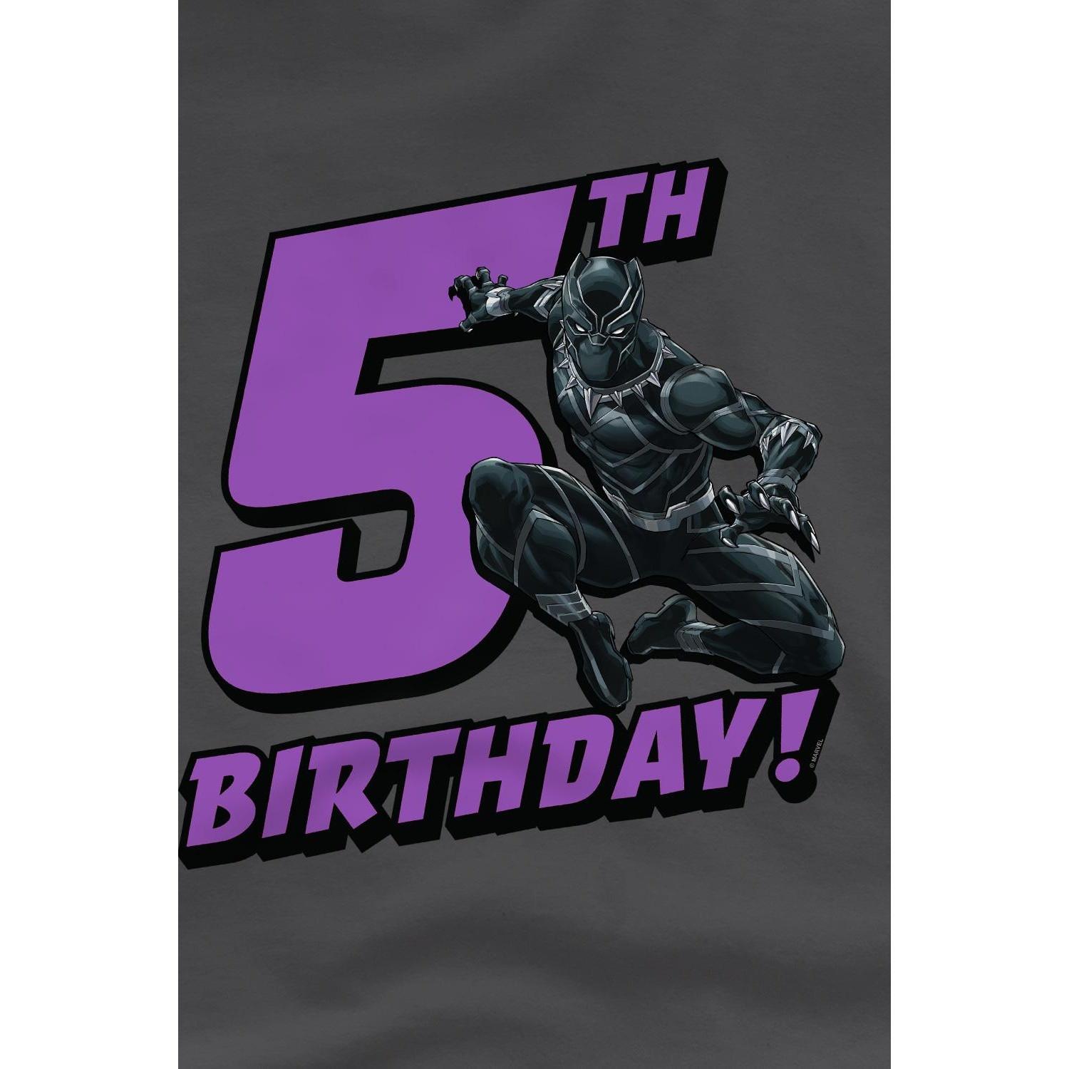 Black Panther  TShirt  5. Geburtstag 