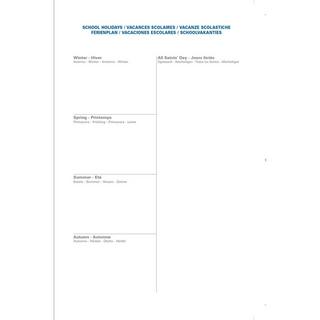 QUO-VADIS Quo Vadis - Terminkalender - 2025 - Geschäft Recycelt - Die Woche Planning - Mehrsprachig - Pure - Blau - Dez/Dez - 10x15 cm - Clair efontaine-Papier Recycling - Hergestellt in Frankreich  