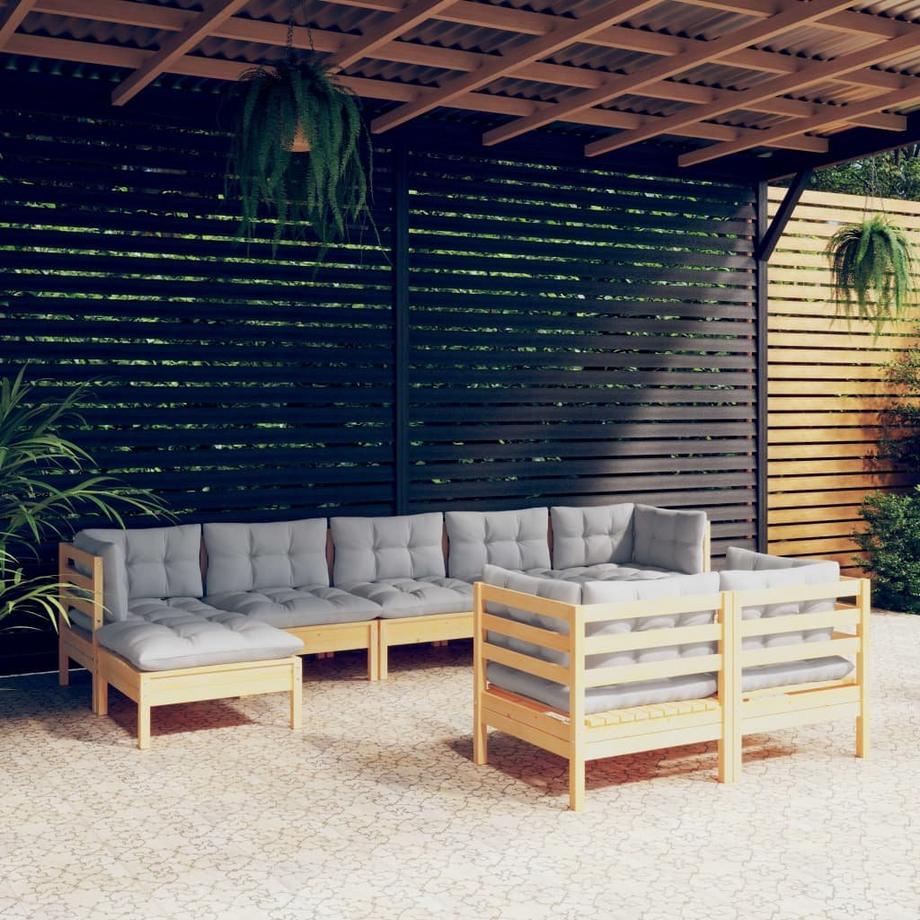 VidaXL Garten-lounge-set kiefernholz  