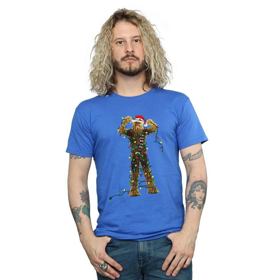 STAR WARS Star Wars Chewbacca Christmas Lights T-Shirt  