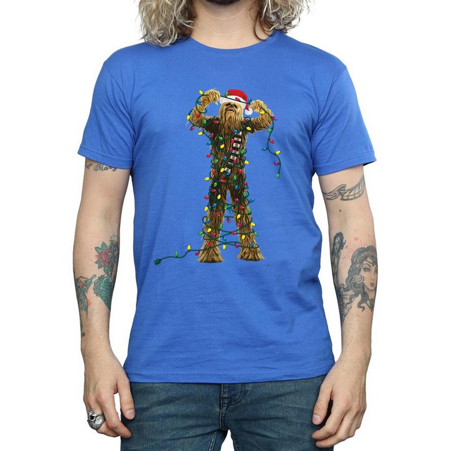 STAR WARS Star Wars Chewbacca Christmas Lights T-Shirt  