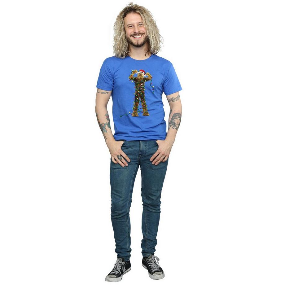 STAR WARS Star Wars Chewbacca Christmas Lights T-Shirt  