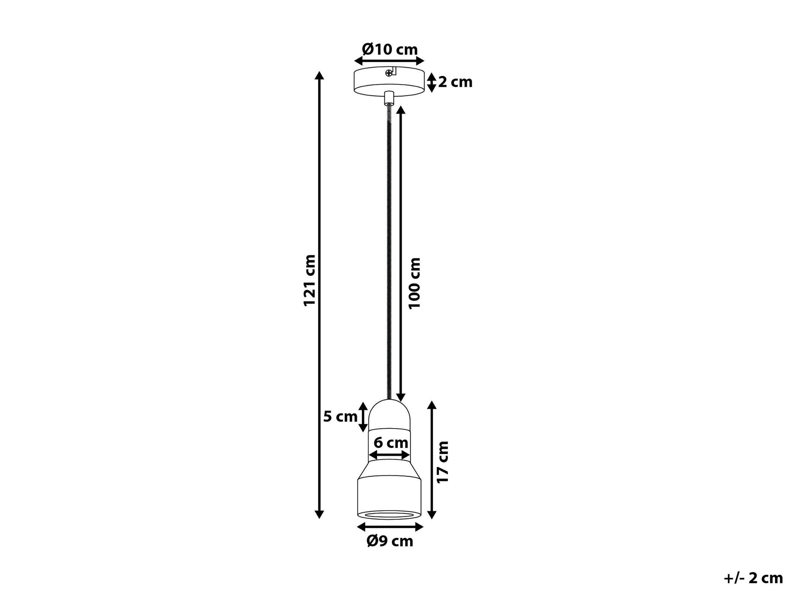 Beliani Lampe suspension en Béton Moderne APURE  