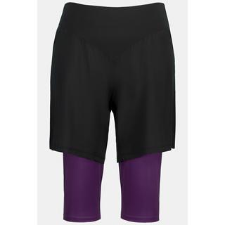 Ulla Popken  2-in-1-Shorts, Innen-Leggings, Zipptasche 