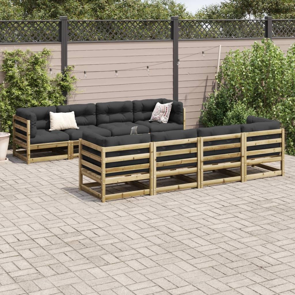 VidaXL set divano da giardino Legno di pino impregnato  