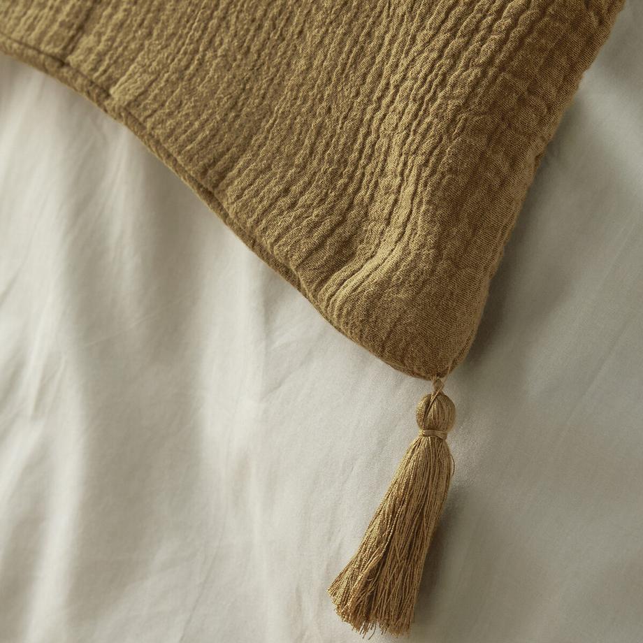 La Redoute Intérieurs Housse de coussin matelassée gaze de coton  