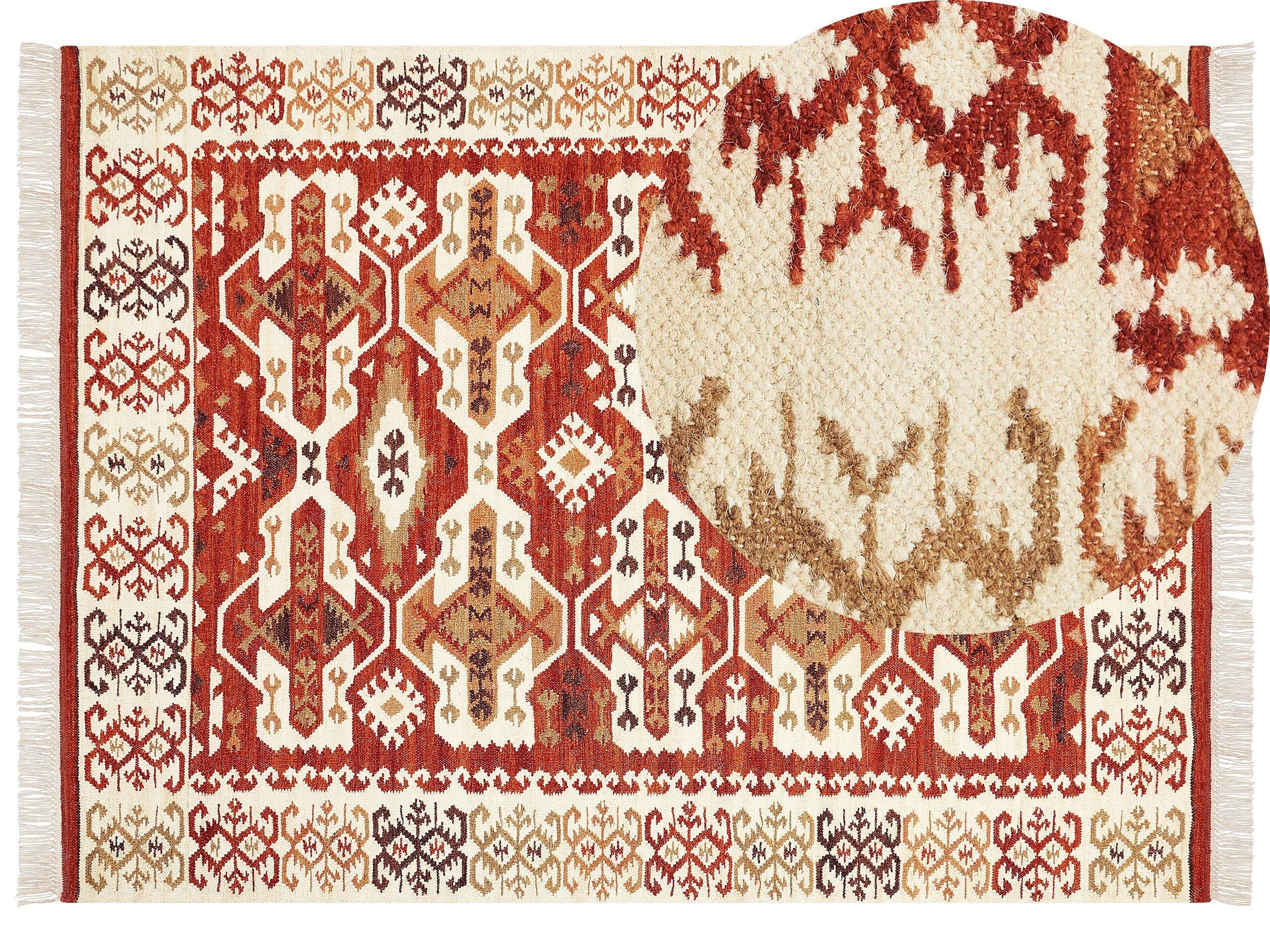 Beliani Tapis en Laine Boho VOSKEVAZ  