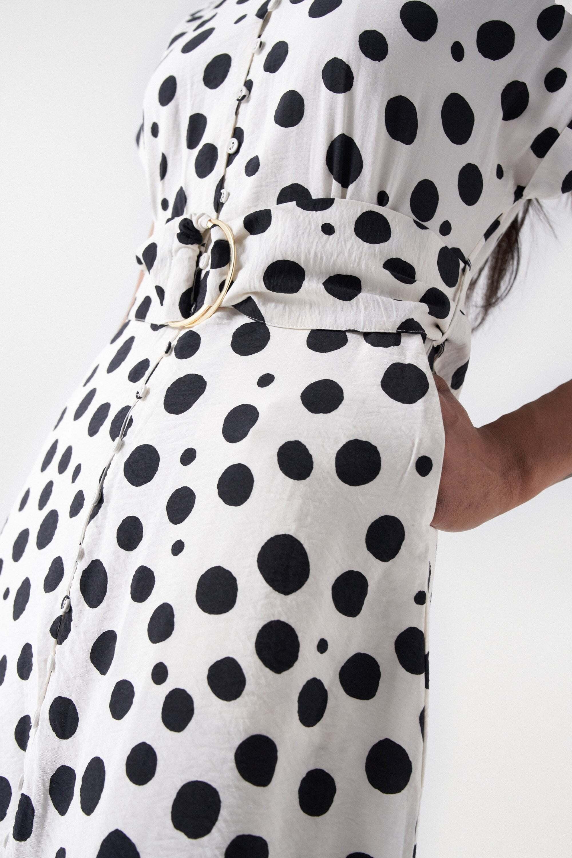 Salsa  Kleider Polka Dot Midi Dress 