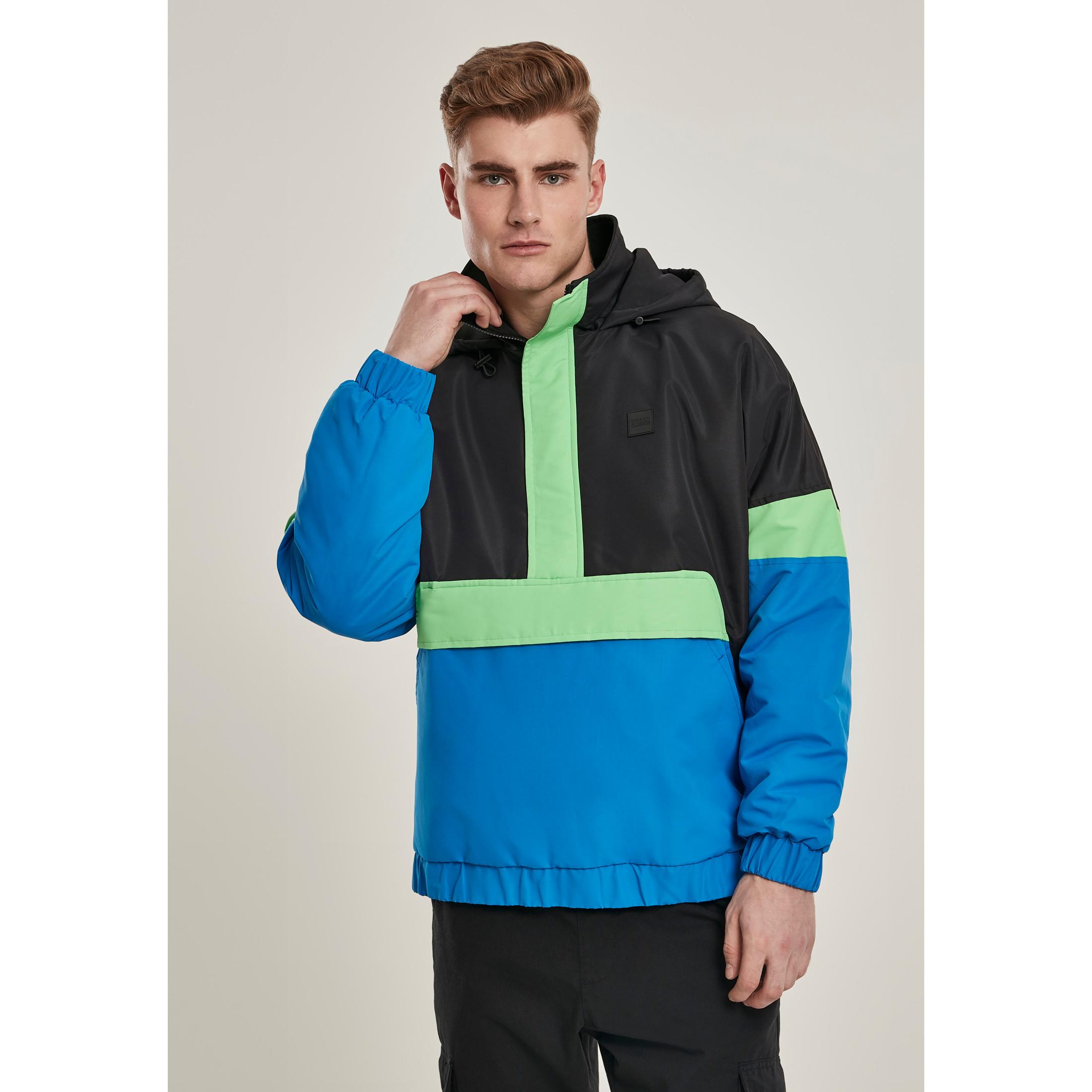 URBAN CLASSICS  giacca a vento urban classic 3-tone neon 