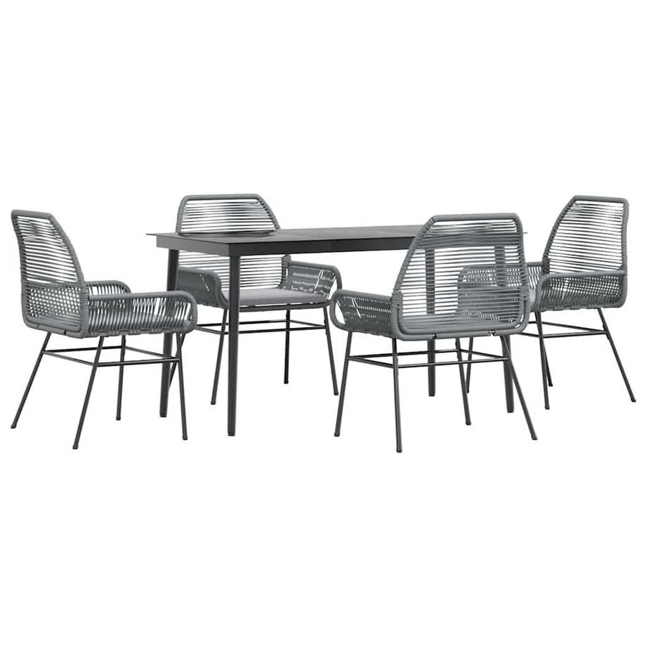 Garten essgruppe poly-rattan