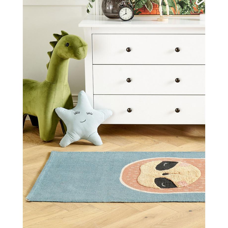 Beliani Tapis enfant en Coton Traditionnel ISAK  