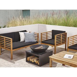 Beliani Braséro de jardin en Acier TANARA  