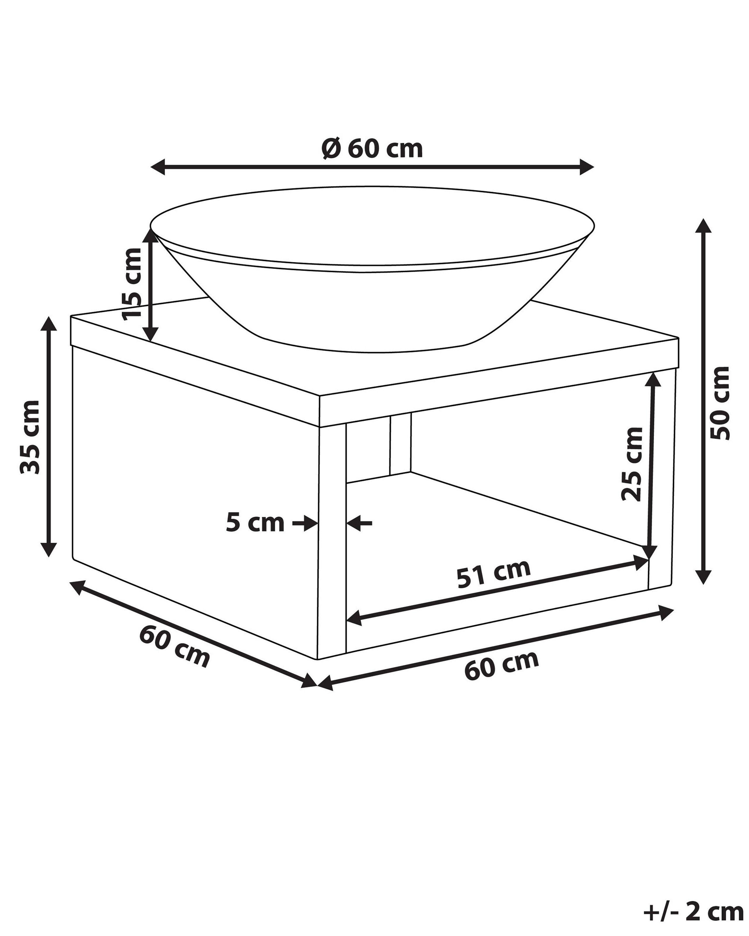 Beliani Braséro de jardin en Acier TANARA  