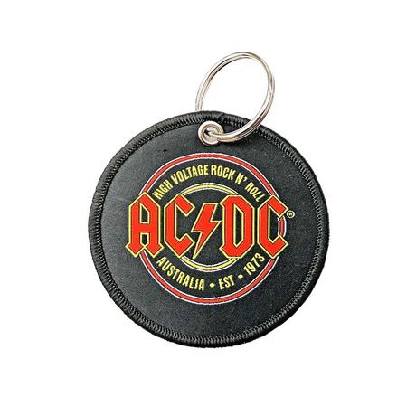 AC/DC ACDC Est. 1973 Porte-clés Écusson Double Face  