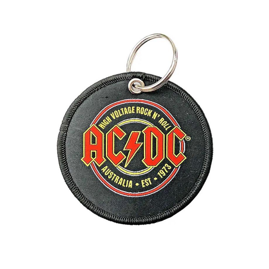 ACDC Est. 1973 Schlüsselanhänger Doppelseitiger Aufnäher