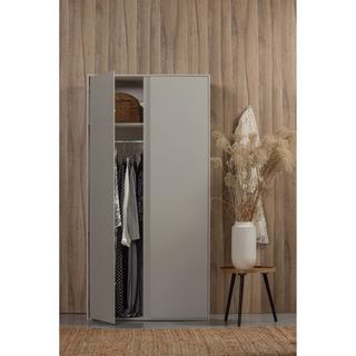 mutoni Armoire Maevy pin nuage gris 200x100  