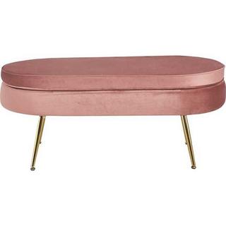 mutoni Sitzpouf oval Samt rose  