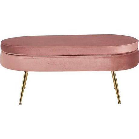 mutoni Sitzpouf oval Samt rose  