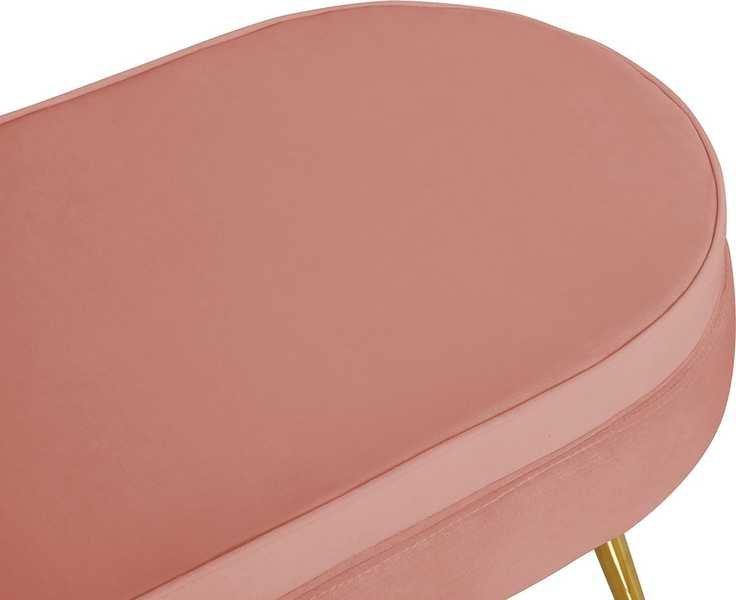 mutoni Sitzpouf oval Samt rose  