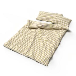 Lotus Bettwaren Renforcé Kölsch Giallo Copripiumino a Quadri  