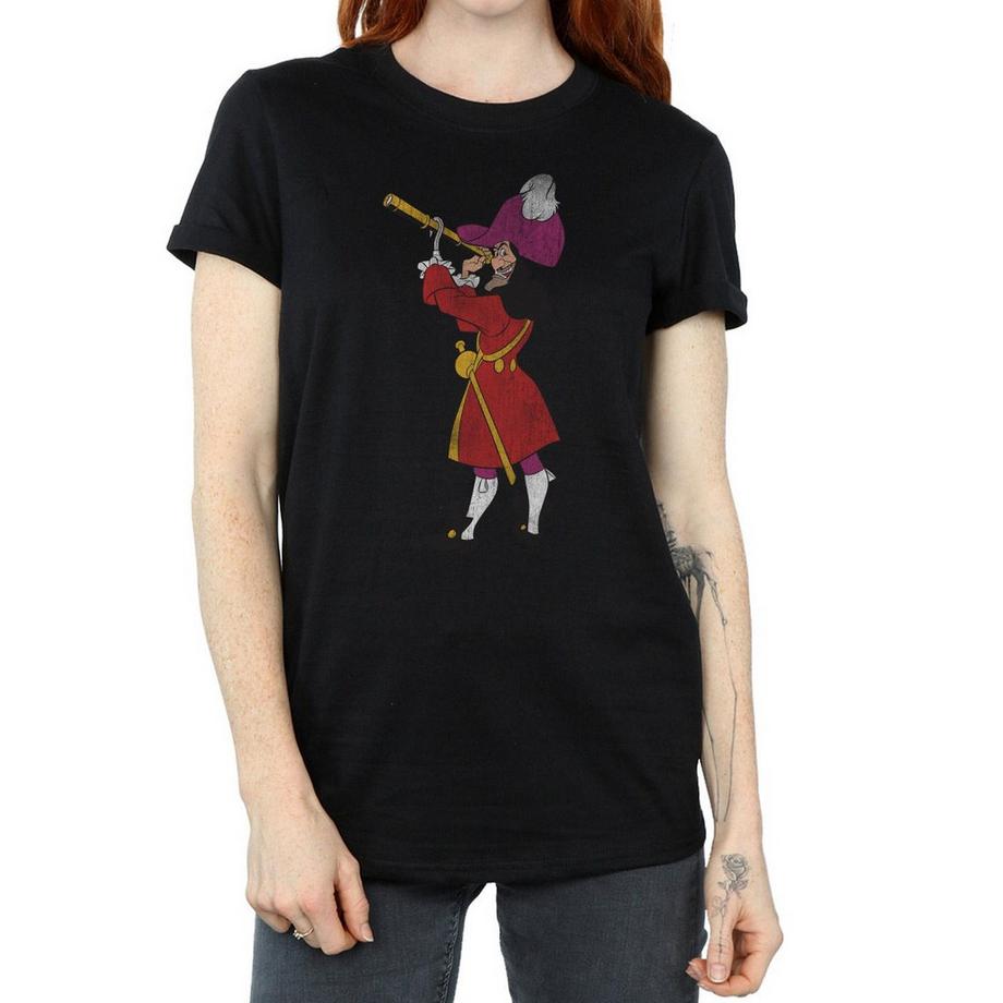 Peter Pan T-Shirt Classica Stampata Capitan Uncino  