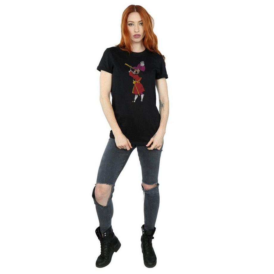 Peter Pan T-Shirt Classica Stampata Capitan Uncino  