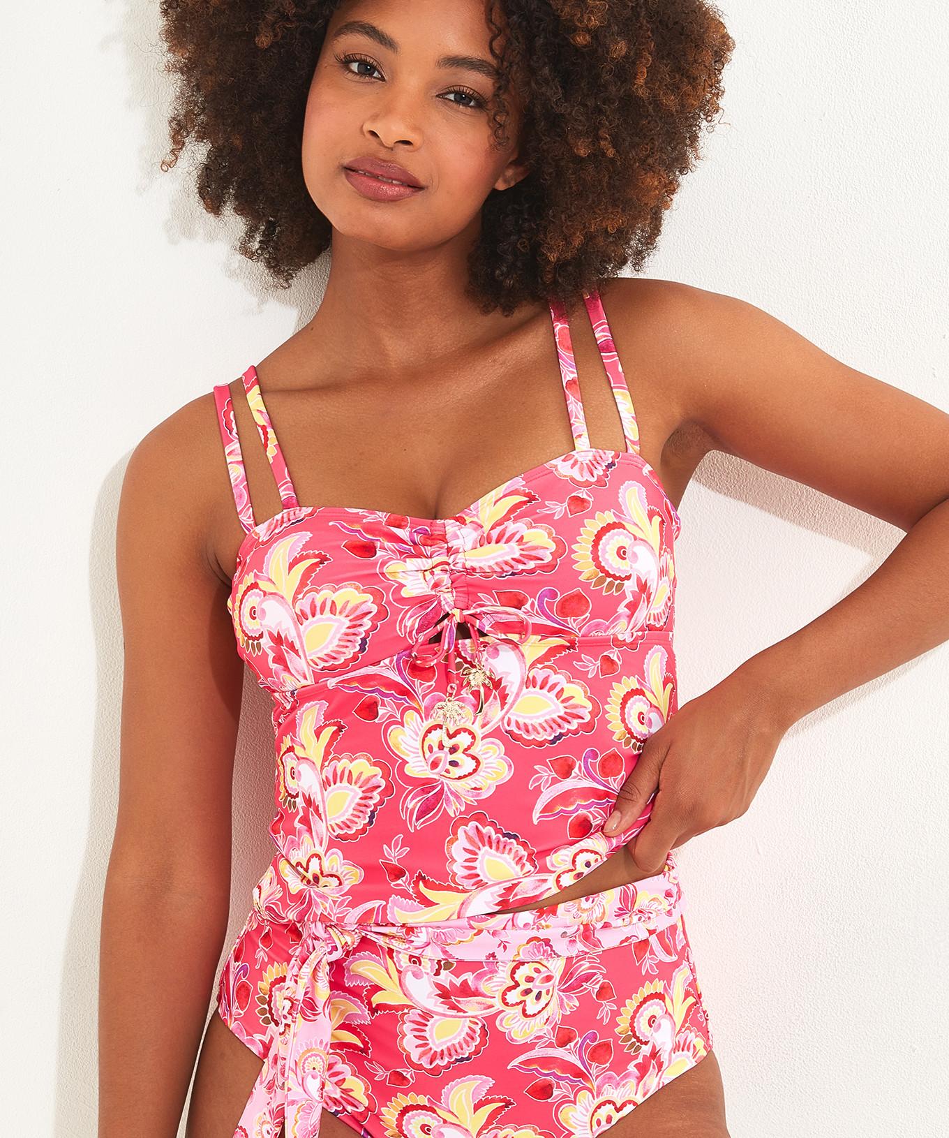 Joe Browns  Tankini-Oberteil mit doppeltem Träger und recyceltem Paisley-Muster 