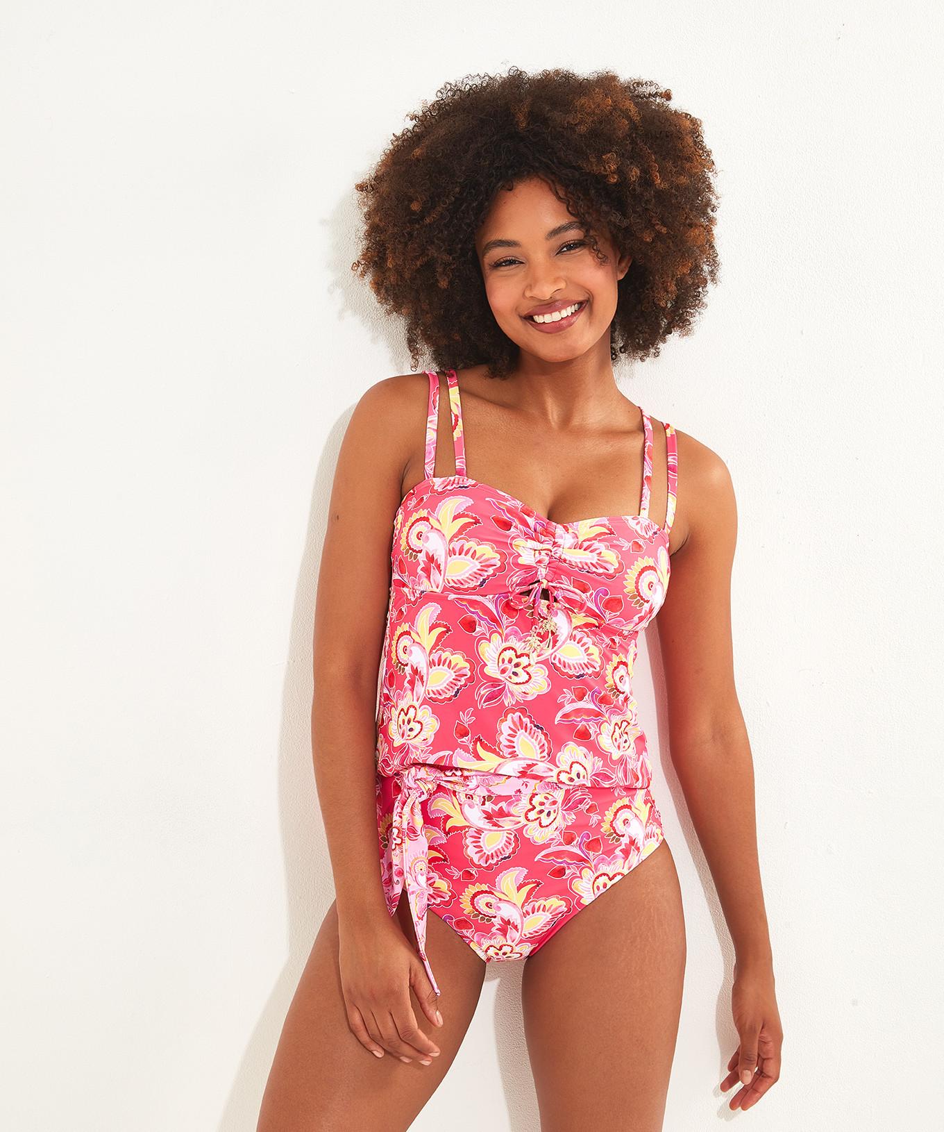 Joe Browns  Tankini-Oberteil mit doppeltem Träger und recyceltem Paisley-Muster 