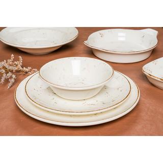 Bonna  Assiette à dîner - Grain -  Porcelaine - lot de 6 