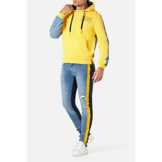 BOXEUR DES RUES  Kapuzenpullover Mixed Fabric Hoodie 