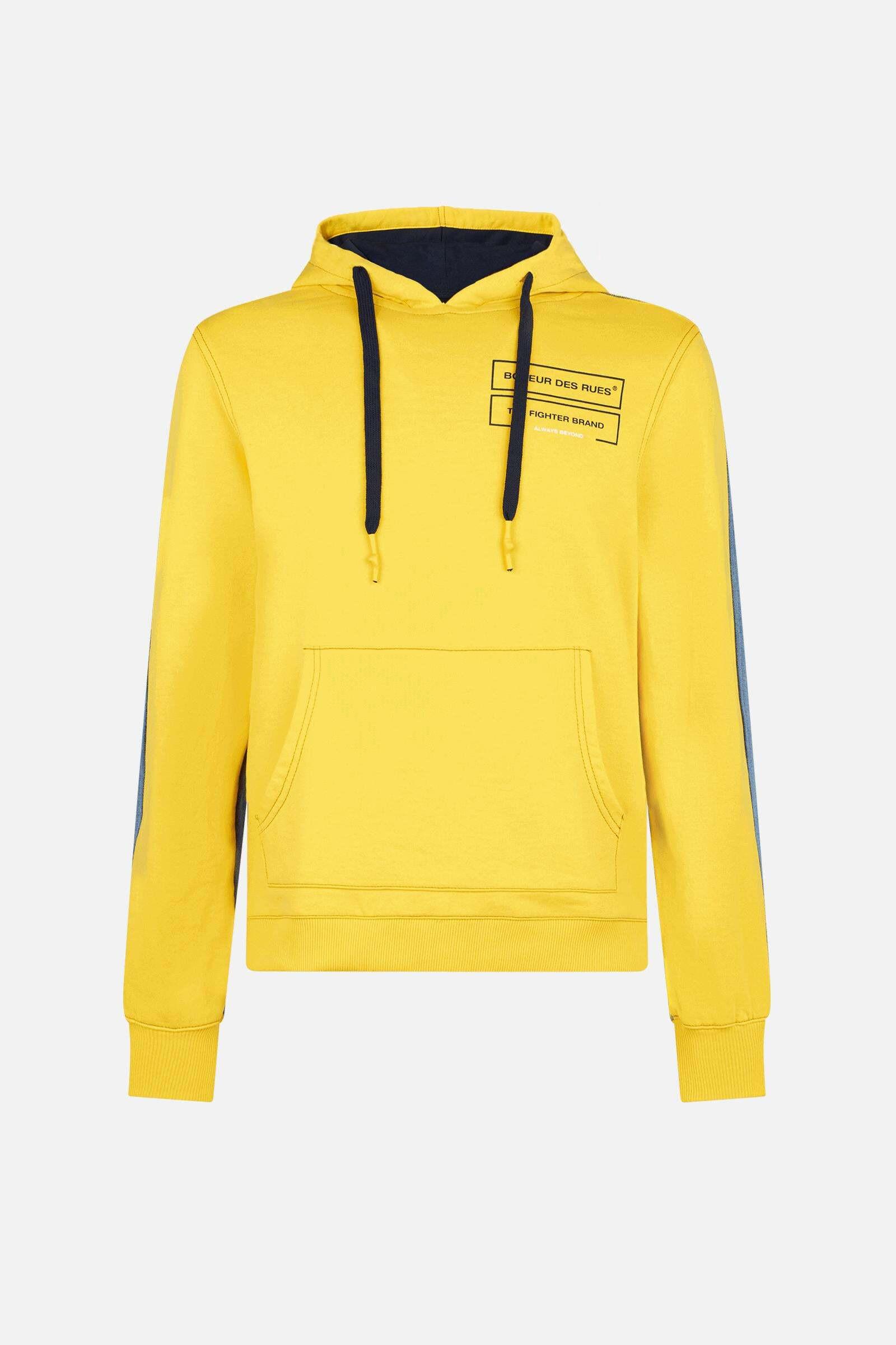 BOXEUR DES RUES  Kapuzenpullover Mixed Fabric Hoodie 