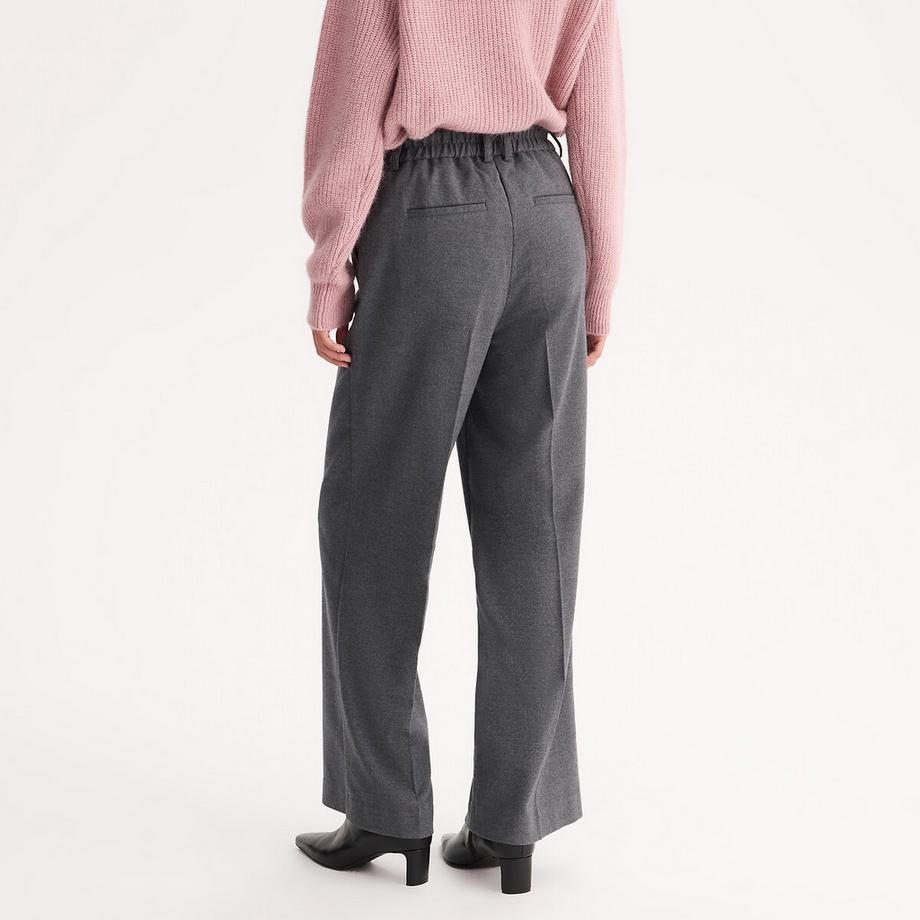 La Redoute Collections Pantaloni a gamba larga vita alta  