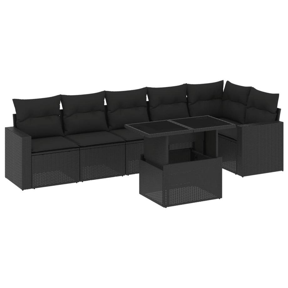 set divano da giardino Polirattan