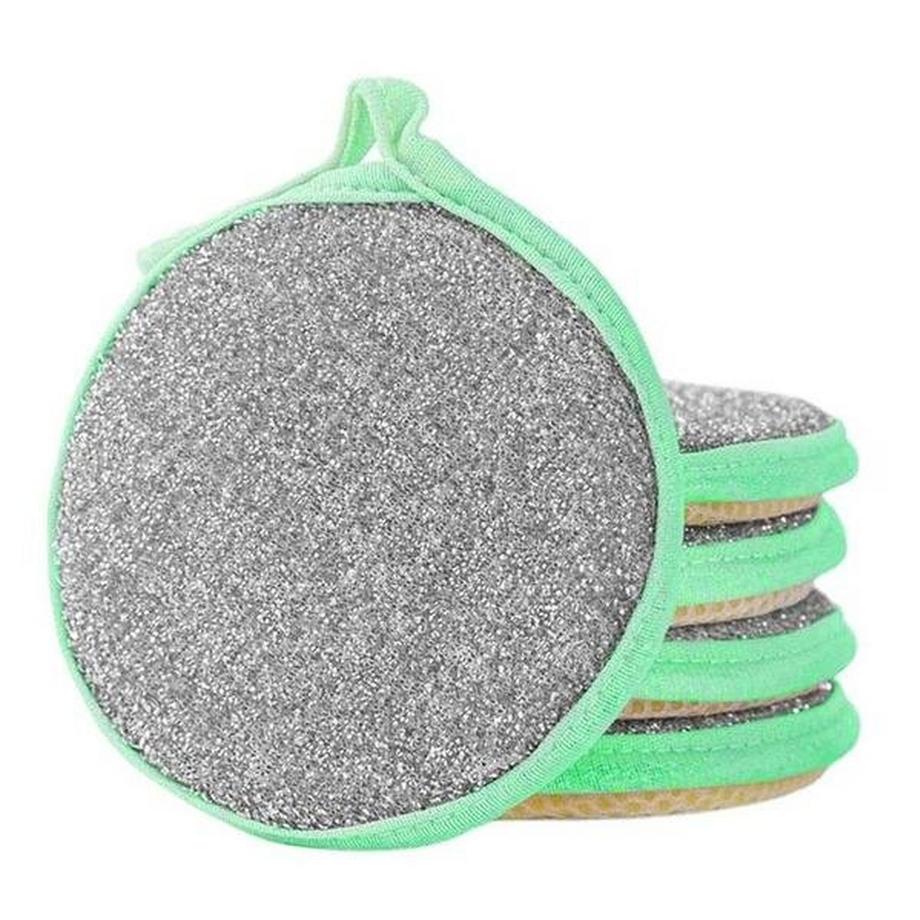 Northio  5 spugne abrasive a doppia faccia - verdi 