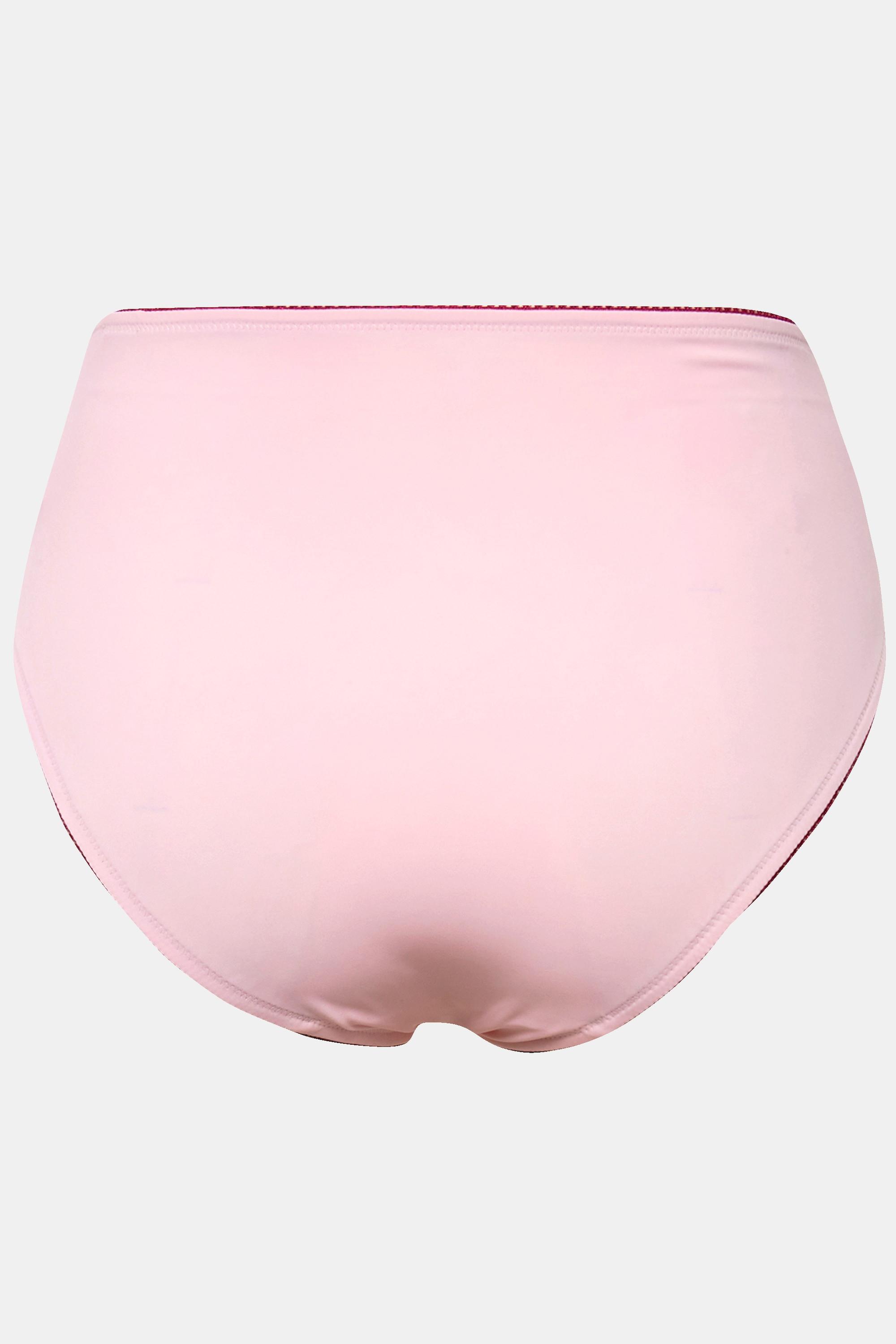 Ulla Popken Slip a vita alta Mesh Pizzo Microfibra  