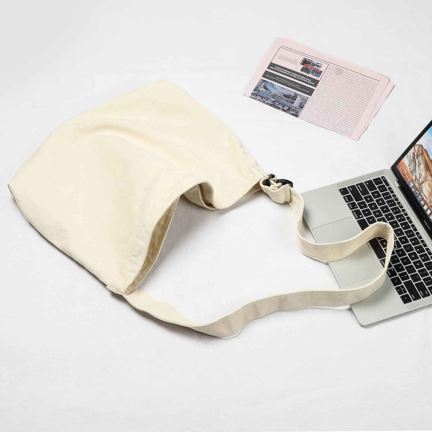 Only-bags.store Sac bandoulière en toile avec sangle réglable  