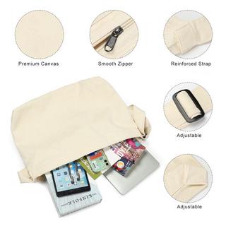 Only-bags.store Sac bandoulière en toile avec sangle réglable  