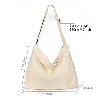 Only-bags.store Sac bandoulière en toile avec sangle réglable  