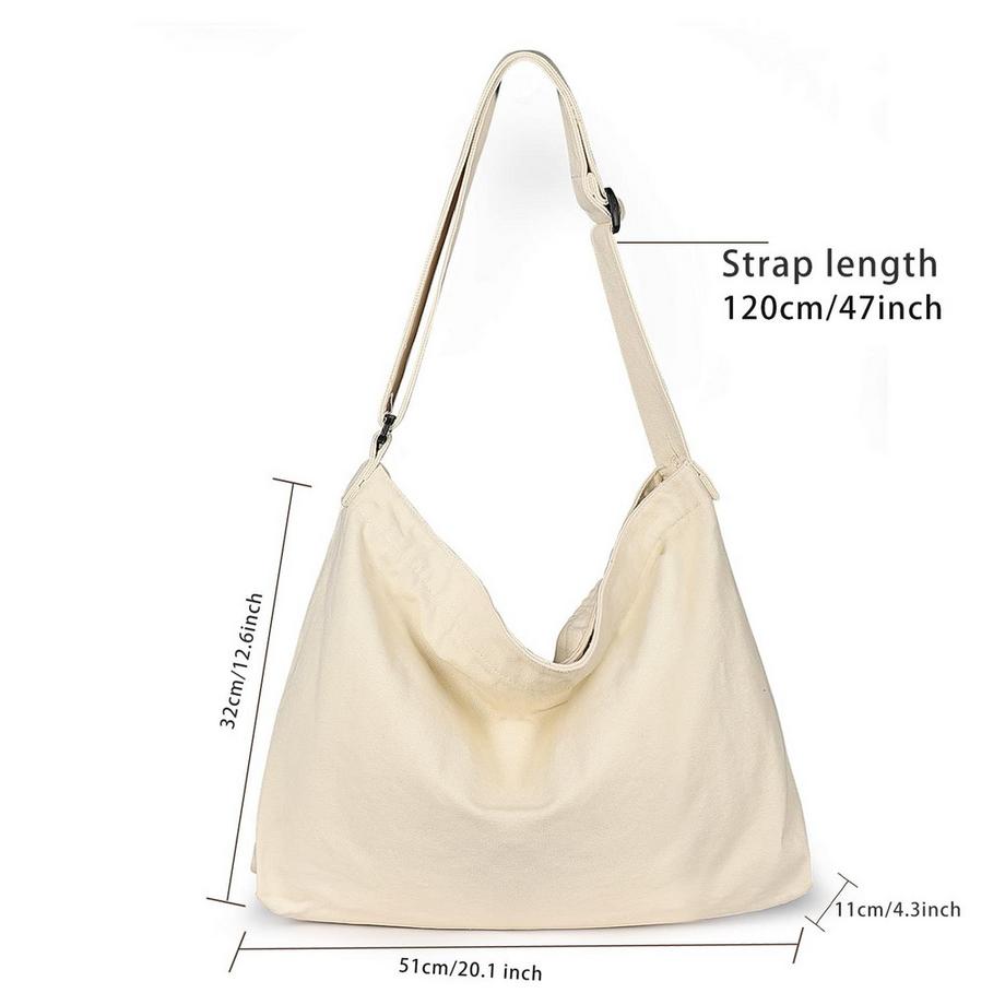 Only-bags.store Borsa a tracolla in tela con tracolla regolabile  