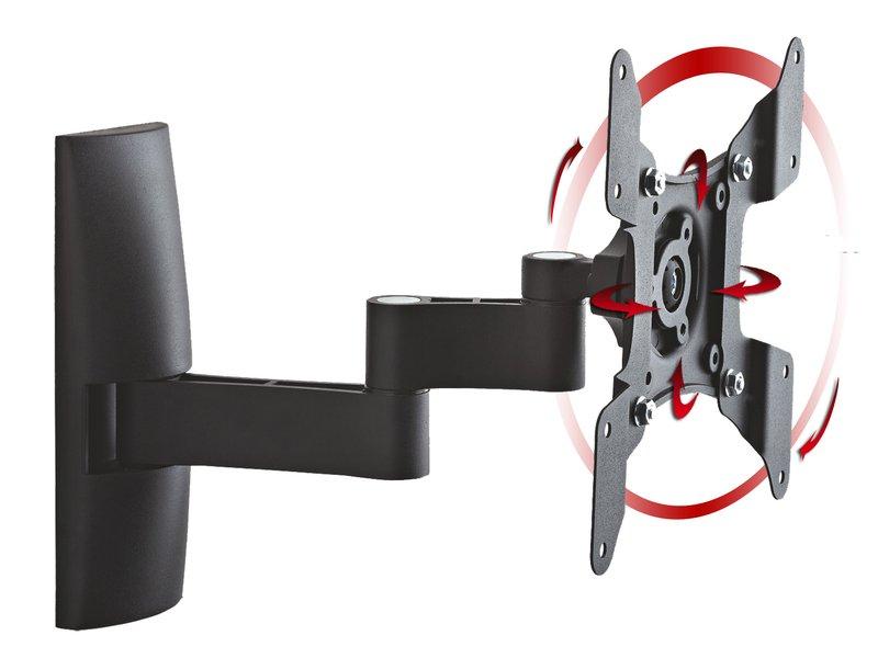 VCM Universal TV Halterung | VESA Wandhalterung | Halter Fernsehhalter flach neigbar schwenkar | Belastbarkeit bis zu 15kg - TS3  