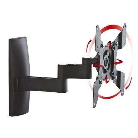 VCM Universal TV Halterung | VESA Wandhalterung | Halter Fernsehhalter flach neigbar schwenkar | Belastbarkeit bis zu 15kg - TS3  