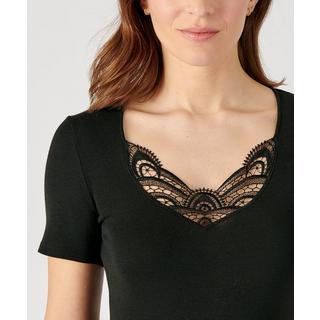 Damart Kurzarm-Shirt Guipure-Spitze  