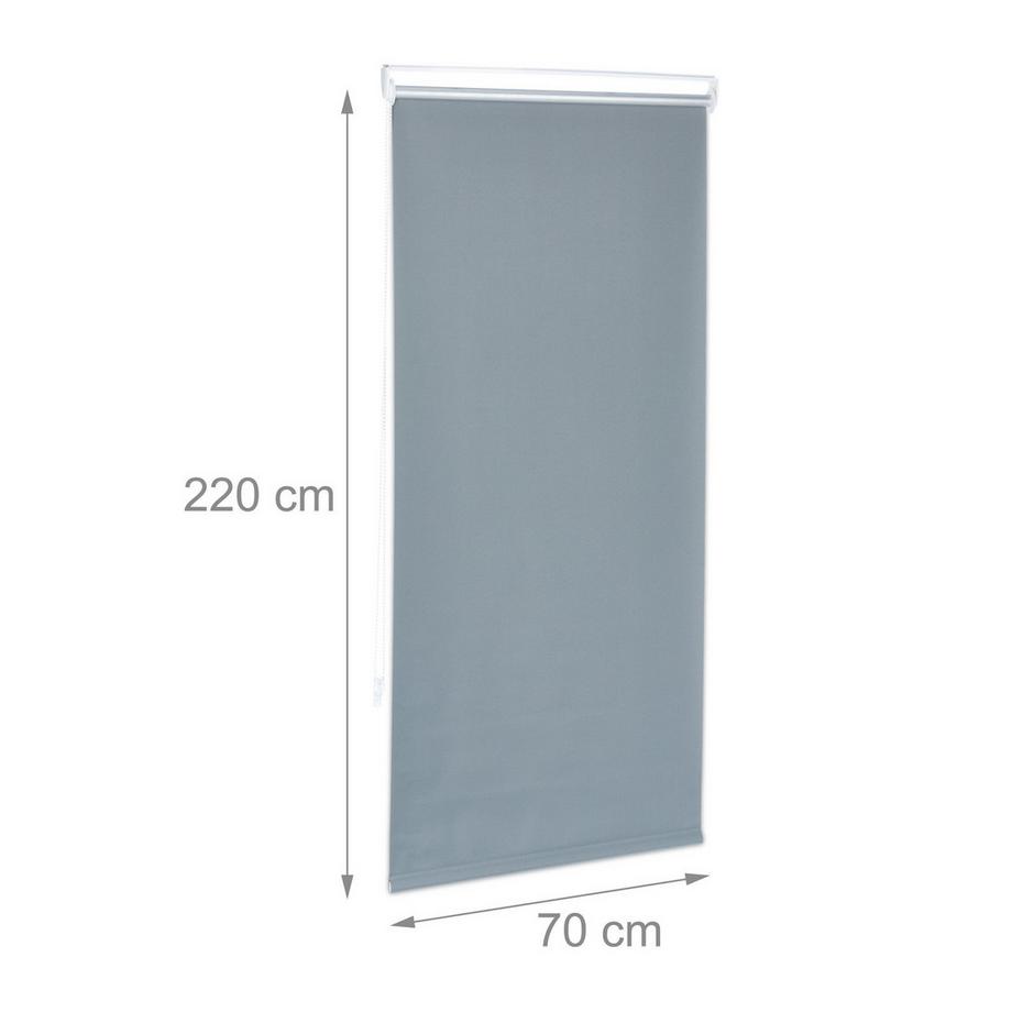 Northix  Store enrouleur thermique gris de 220 cm de long 