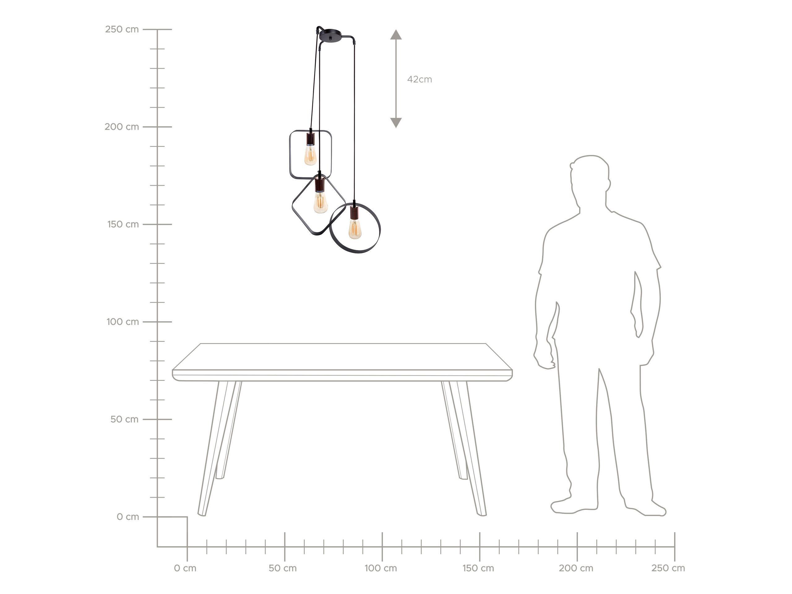 Beliani Lampe suspension en Métal Moderne VOMANO  