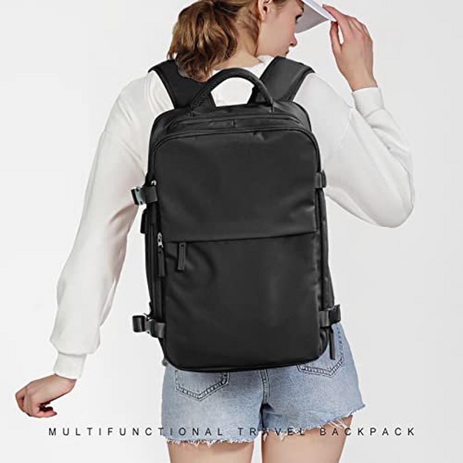 Only-bags.store Kabinentasche für EasyJet 45x36x20 Reiserucksack Ryanair mit USB-Anschluss Flugzeugrucksack  
