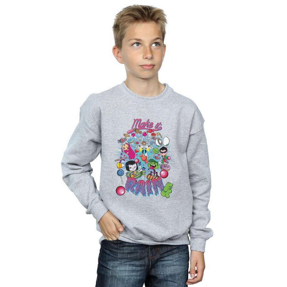 DC COMICS  Teen Titans Go Make It Rain Sweatshirt 