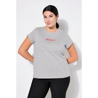 Studio Untold  T-shirt#, Slim Classic, broderie, manches mi-hauteur 