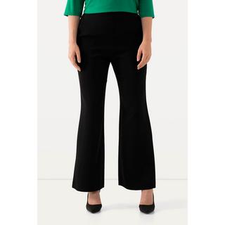 Ulla Popken  Pantalon de tailleur à jambe droite et large. Taille élastique 